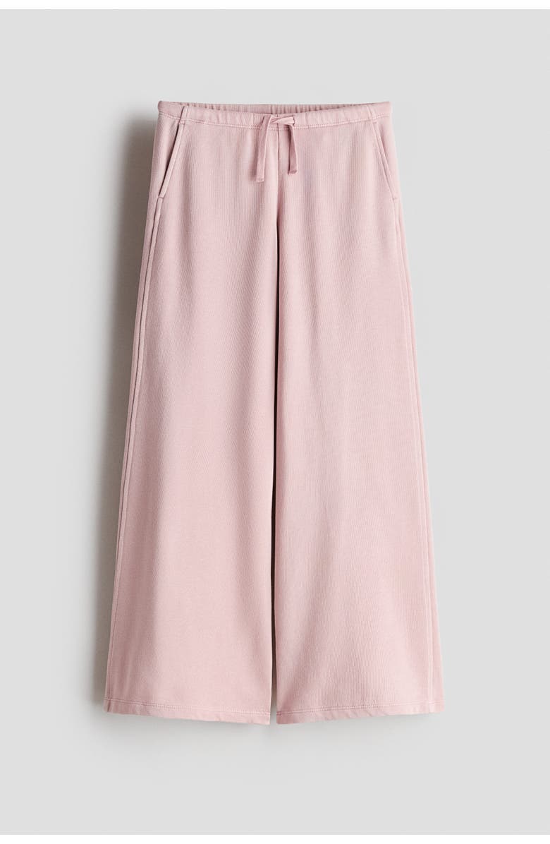 H&M Wide-leg joggers, Alternate, color, Light Dusty Pink