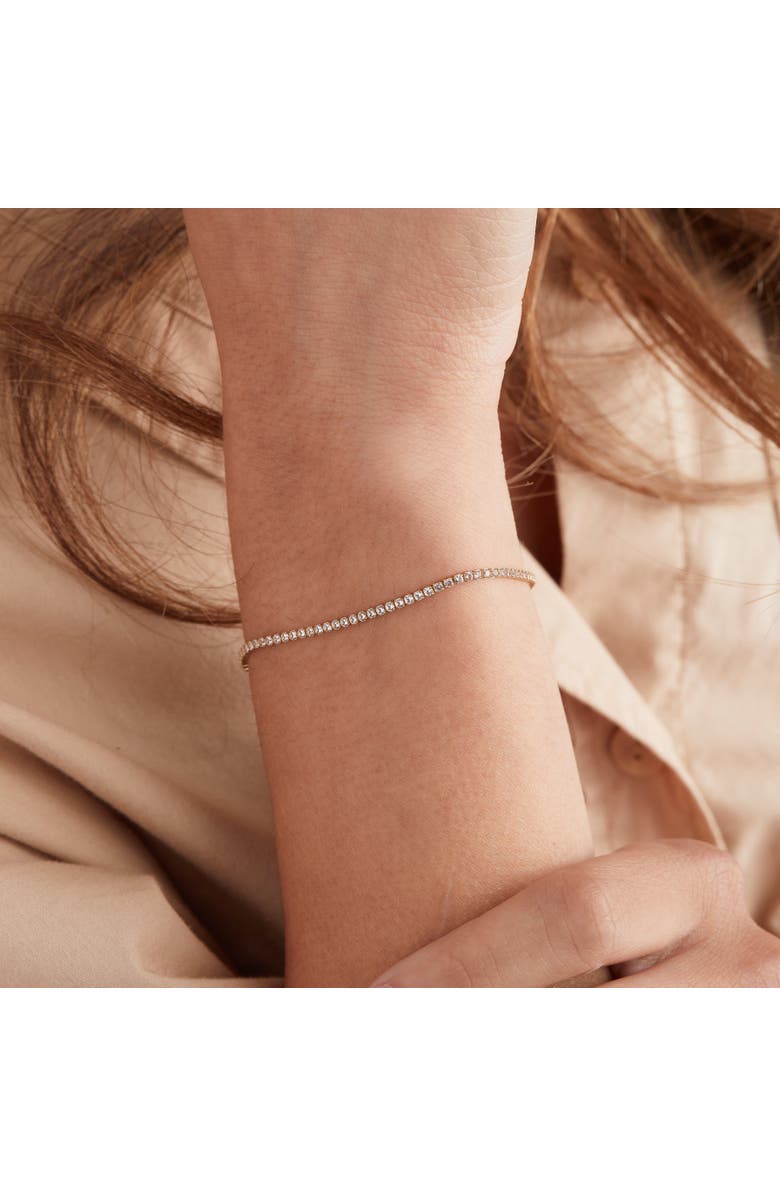 Sara Patino White Topaz Tennis Bracelet, Alternate, color, Gold