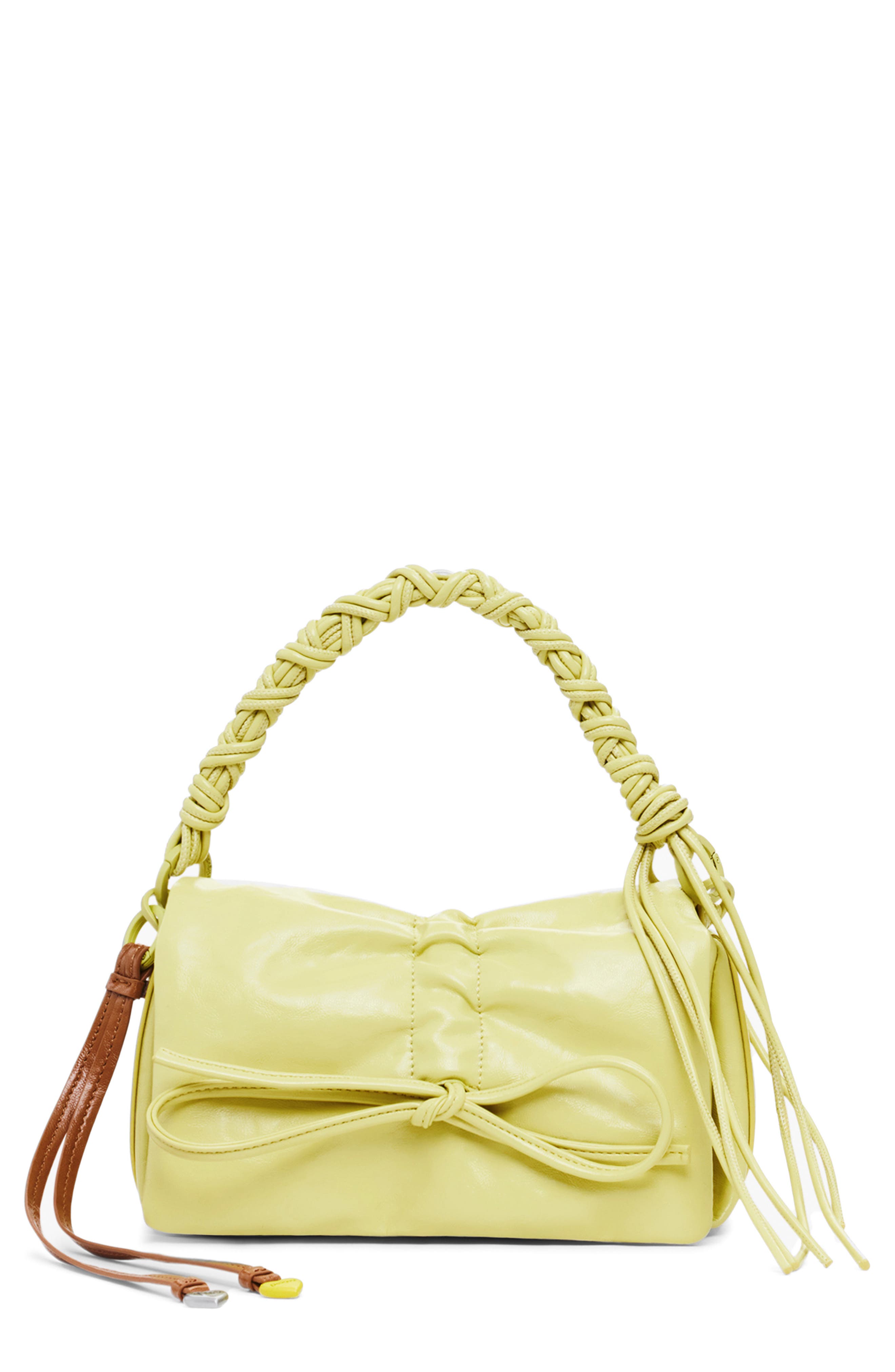 Desigual Faux Leather Shoulder Bag, Main, color, Light Green