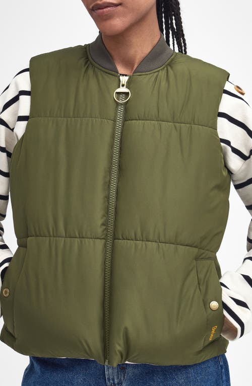 Barbour Fay Puffer Vest In Green