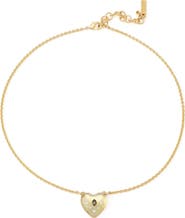 Kurt Geiger London Resin Heart Pendant Necklace