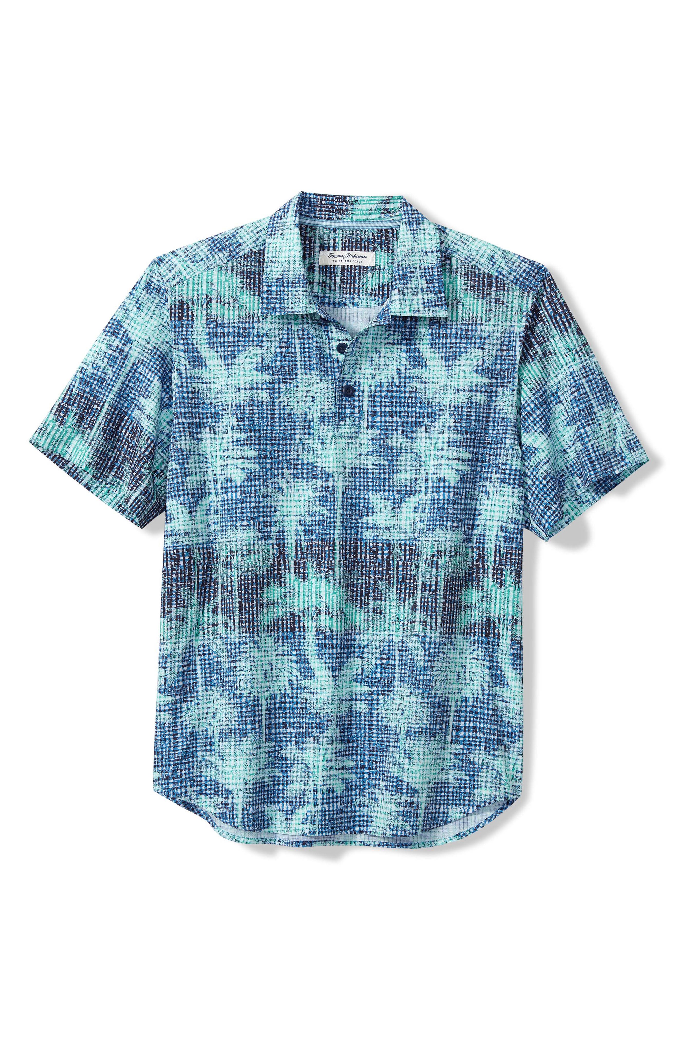 Tommy Bahama IslandZone Iris Oasis Camp Shirt - Emerald Grass
