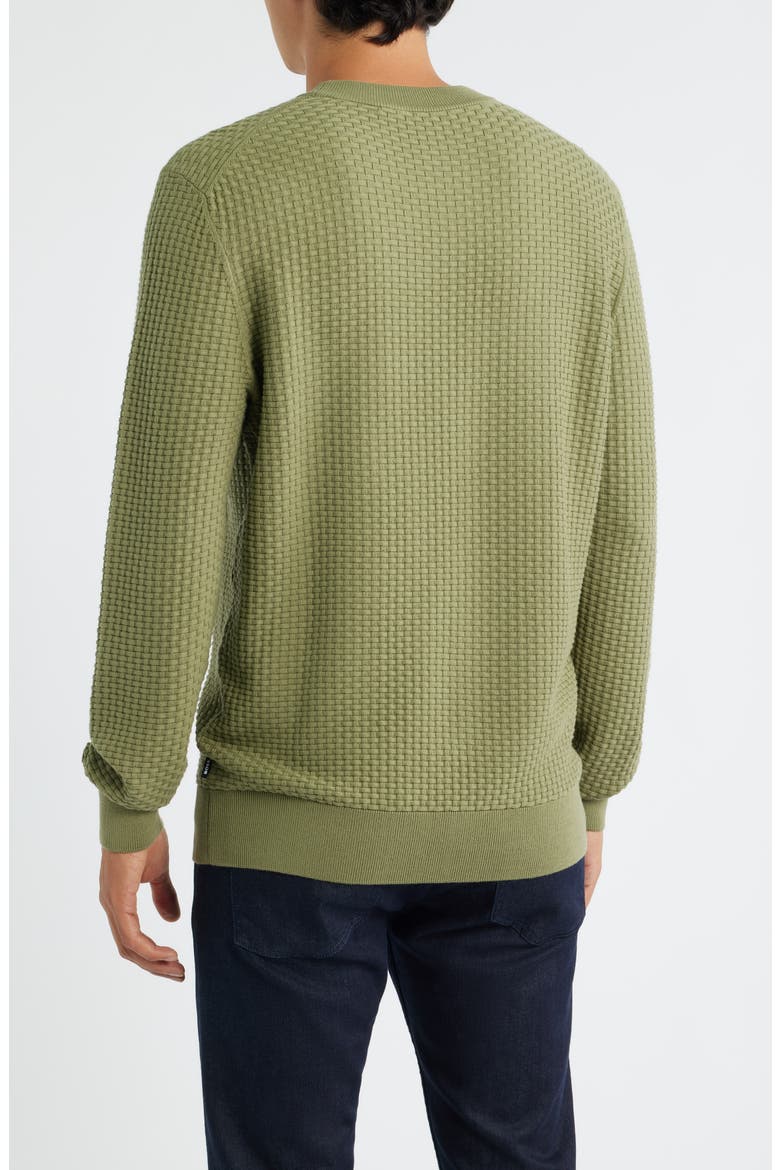Imberto Textured Sweater, Alternate, color, MEDIUM GREEN