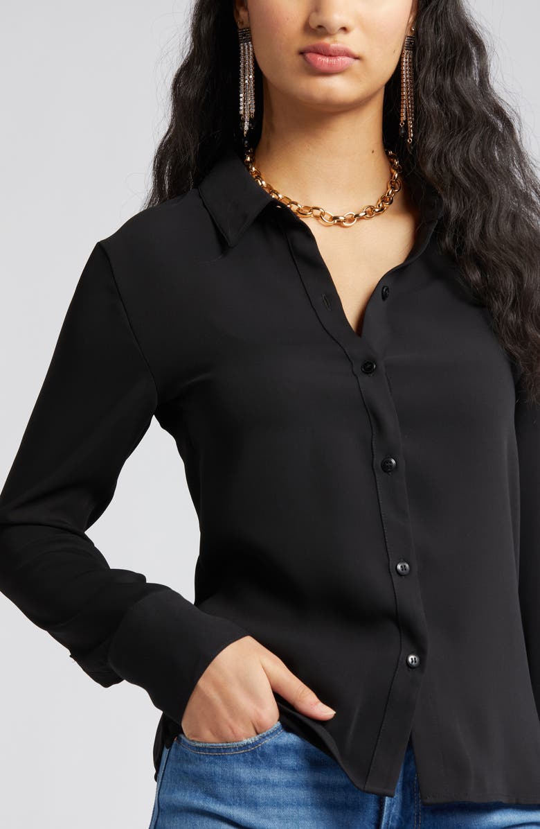 Open Edit Slim Fit Button-Up Shirt, Alternate, color,