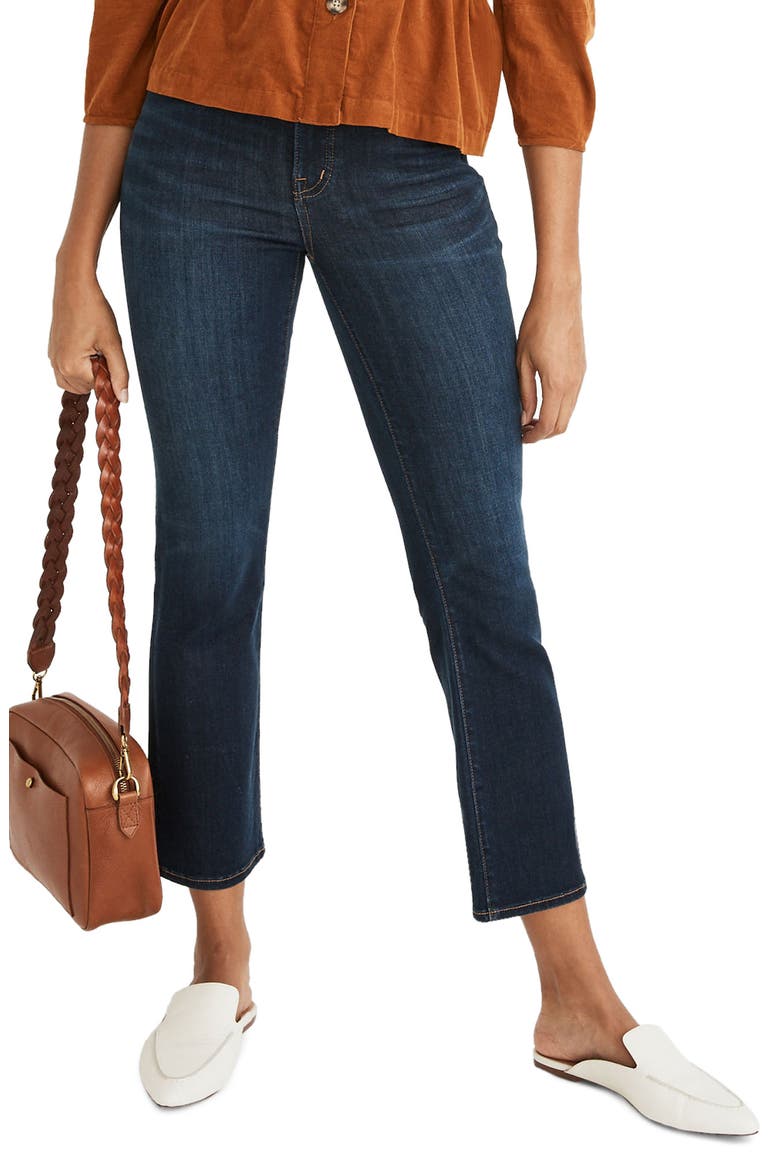 Cali High Waist Demi Boot Jeans, Main, color, LARKSPUR