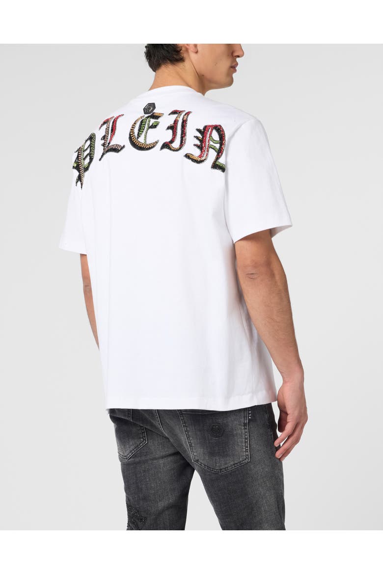 Round Neck T-Shirt King Of Snakes Stones Men, Alternate, color, white