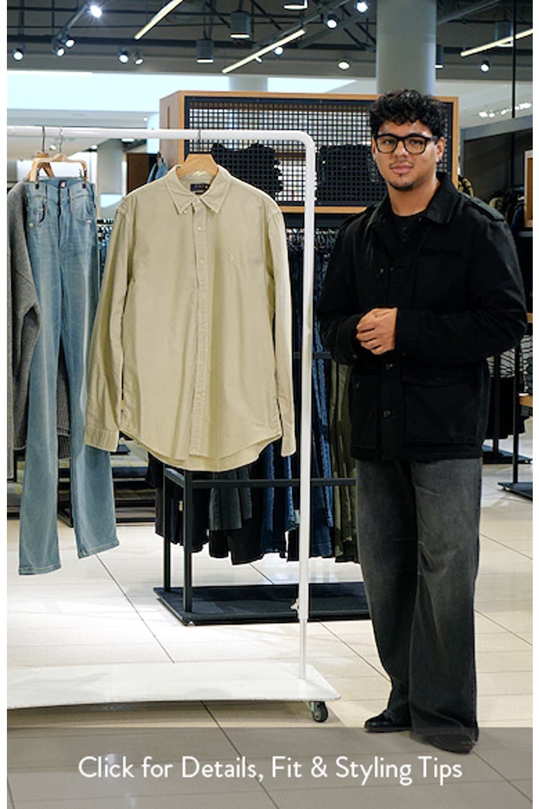 Garment-Dyed Long Sleeve Oxford Shirt video