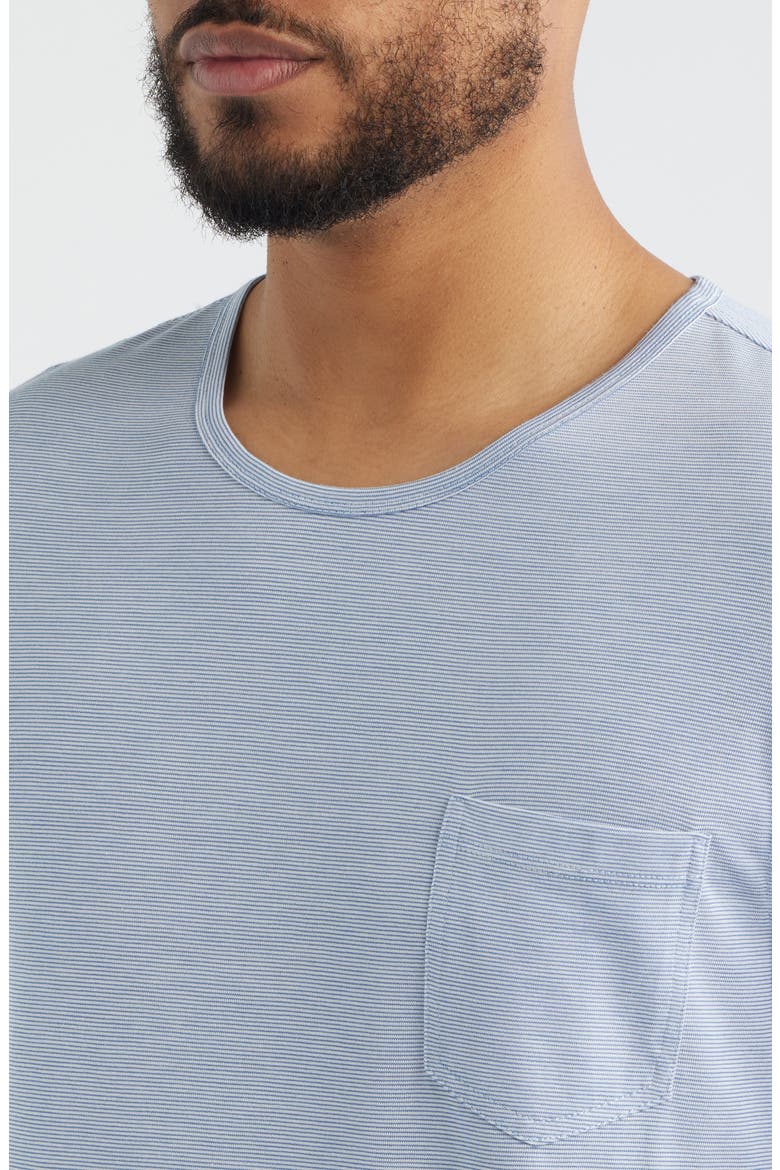 Feeder Stripe Sleep T-Shirt, Alternate, color, BLUE STRIPE