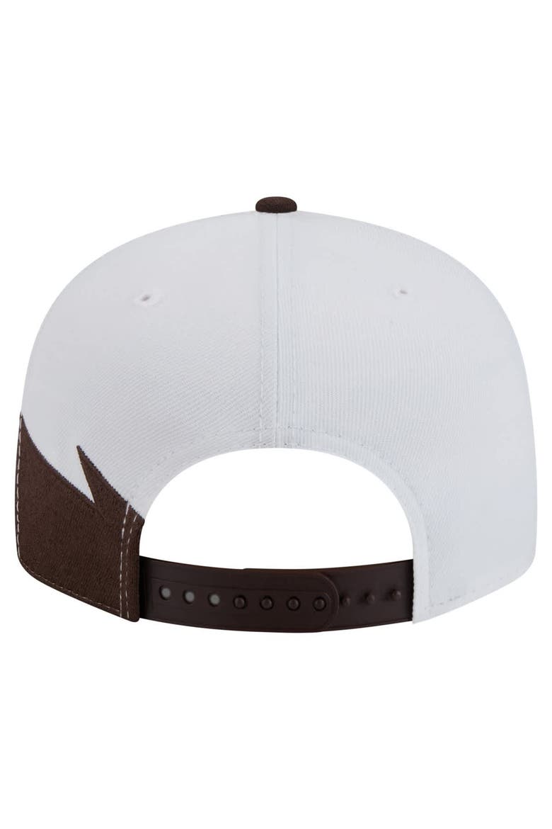 Men's New Era Brown/White San Diego Padres Jagged 9FIFTY Snapback Hat, Alternate, color, Brown