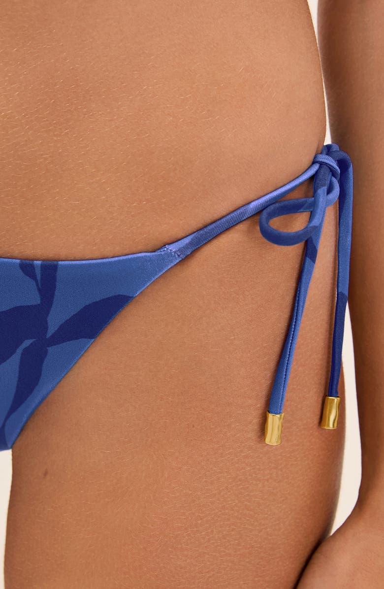 ViX Paula Hermanny Side Tie Bikini Bottoms, Alternate, color, Blue Multi