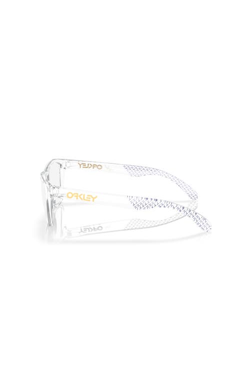 Oakley 48mm Round Optical Glasses In Transparent
