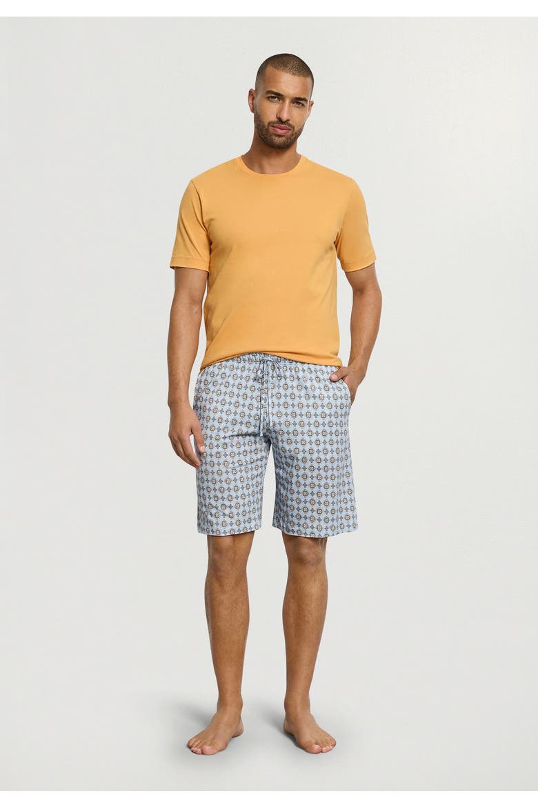 Night And Day Cotton Drawstring Shorts, Alternate, color, Pumpkin Ornaments