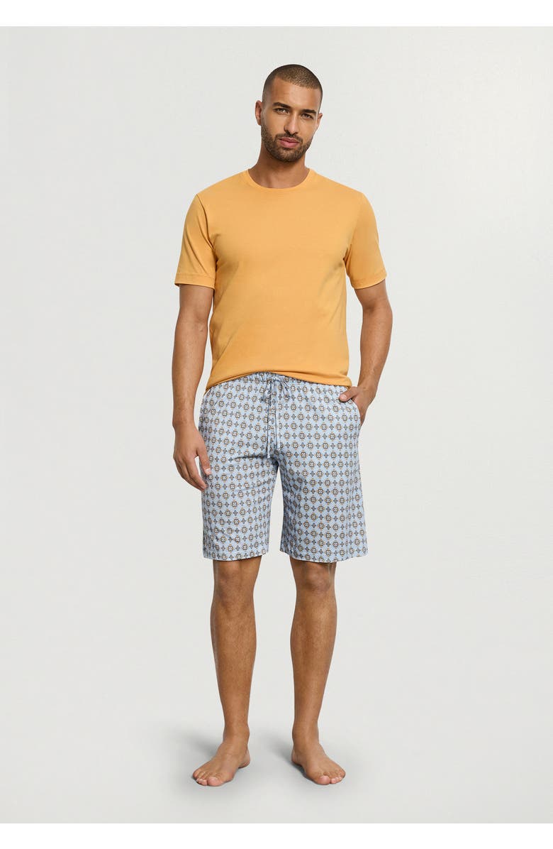 Hanro Night And Day Cotton Drawstring Shorts, Alternate, color, Pumpkin Ornaments