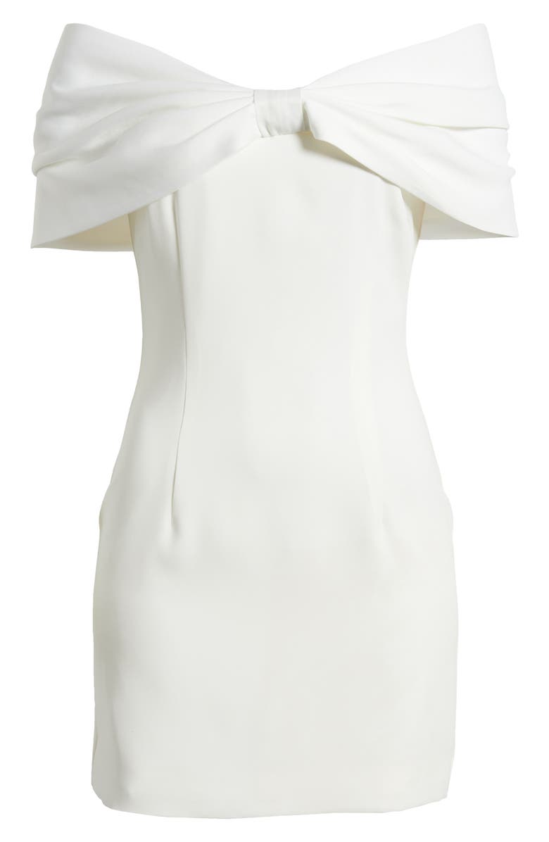 Sonya Moda Belluno Off the Shoulder Minidress, Alternate, color, White
