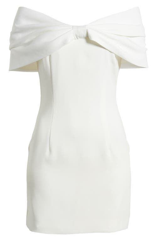 Sonya Moda Belluno Off The Shoulder Minidress In White