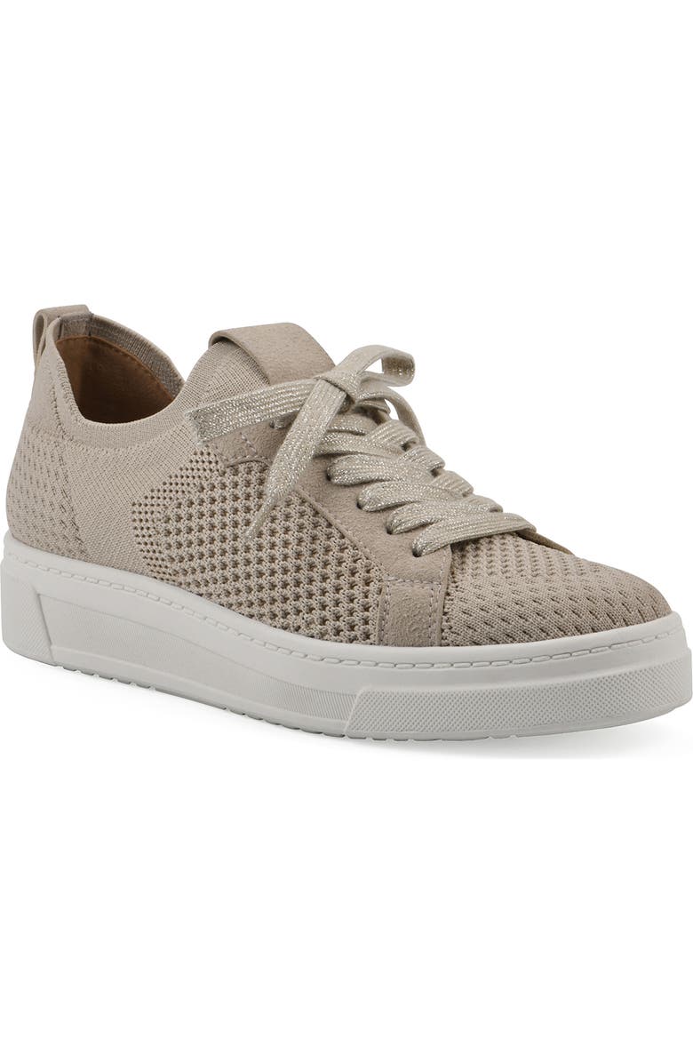 White Mountain Footwear Uncut Woven Sneaker, Main, color, Taupe Fabric