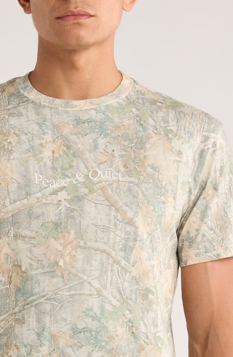 Museum of Peace & Quiet Wordmark Camo Cotton Graphic T-Shirt, Alternate, color, Camouflage