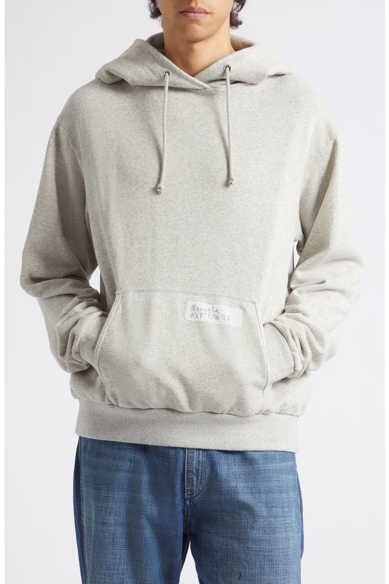 Regular Fit Logo Patch Hoodie, Main, color, GREY MELANGE