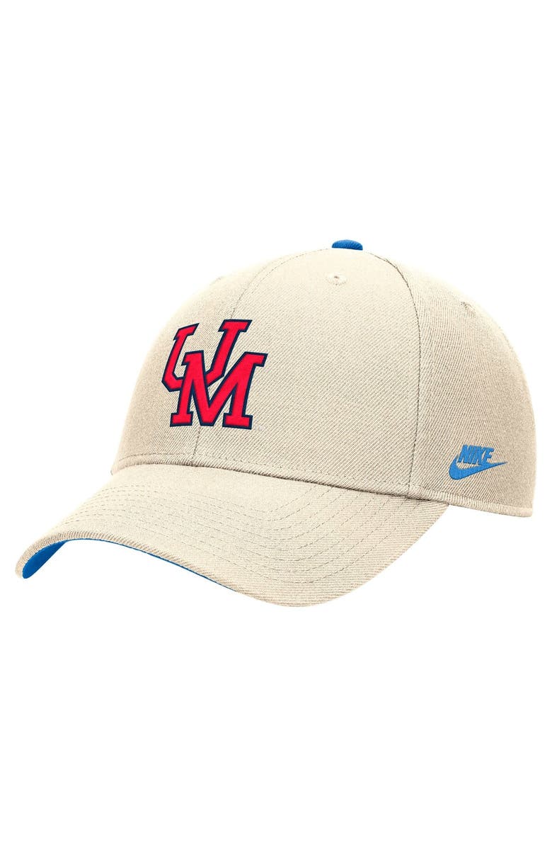 Nike Men's Nike Natural Ole Miss Rebels Vintage Rise Dri-FIT Adjustable Hat, Main, color, Natural