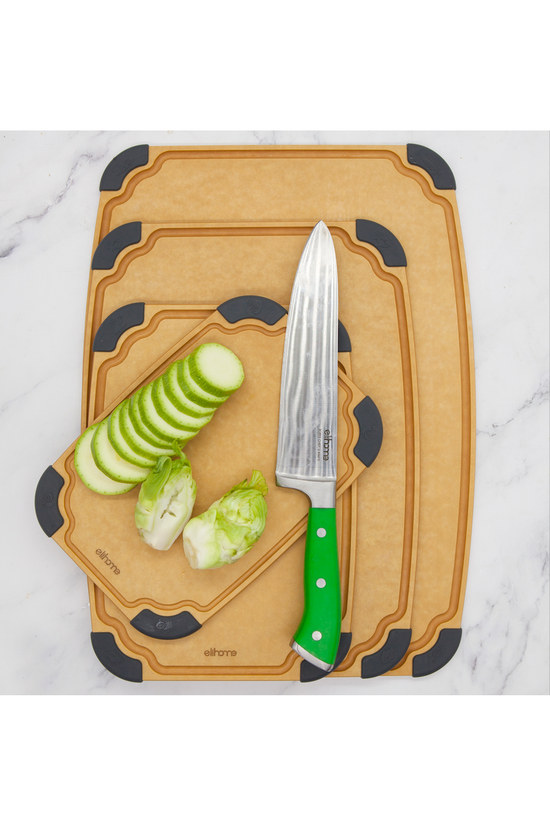 Essential Series 4-in-1 Cutting Board Set, Main, color, Brown