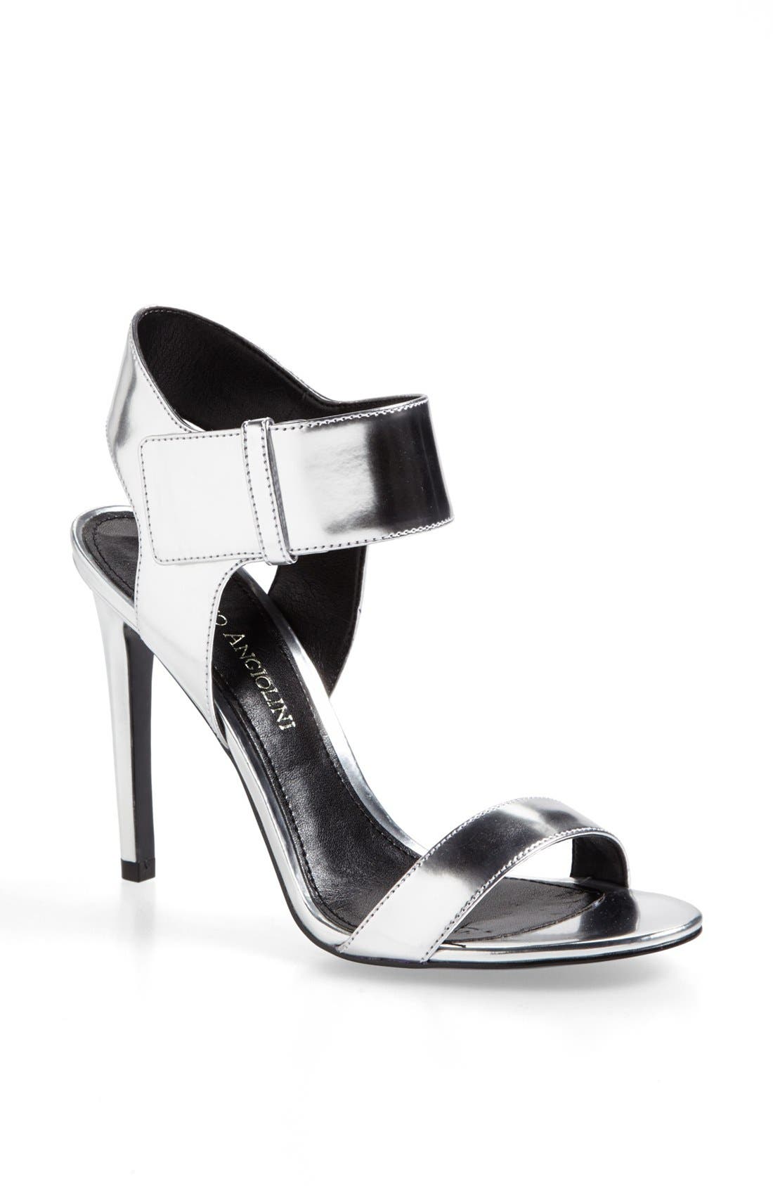 Enzo Angiolini 'Brodee' Metallic Leather Sandal, Main, color, 