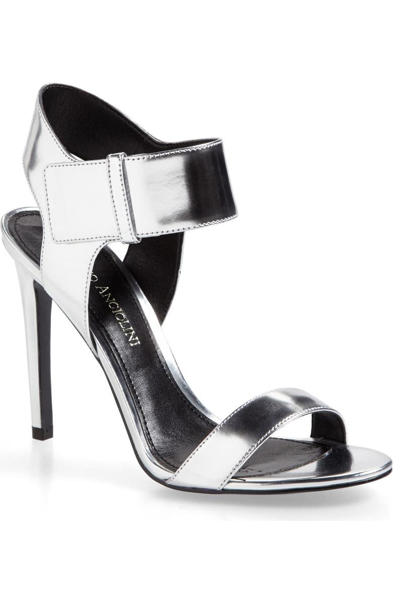 Enzo Angiolini 'Brodee' Metallic Leather Sandal, Main, color,