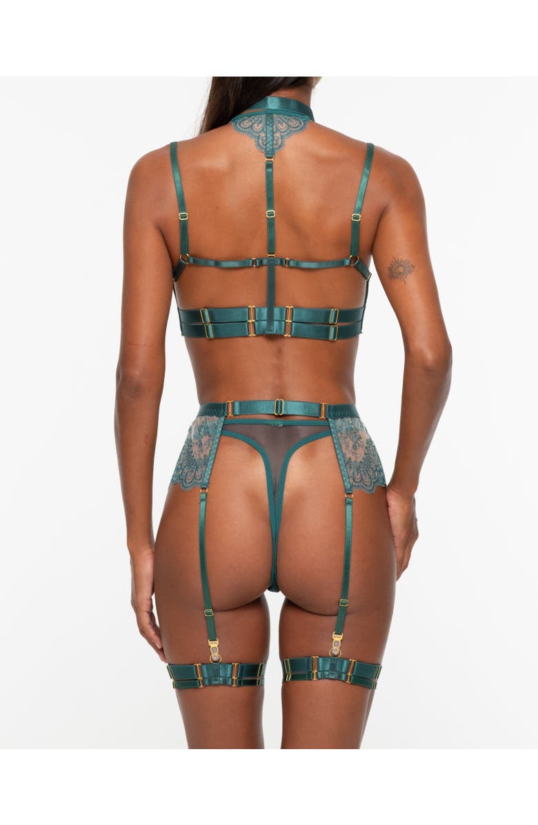 One Empire Nocturna Lingerie Set, Alternate, color, Green