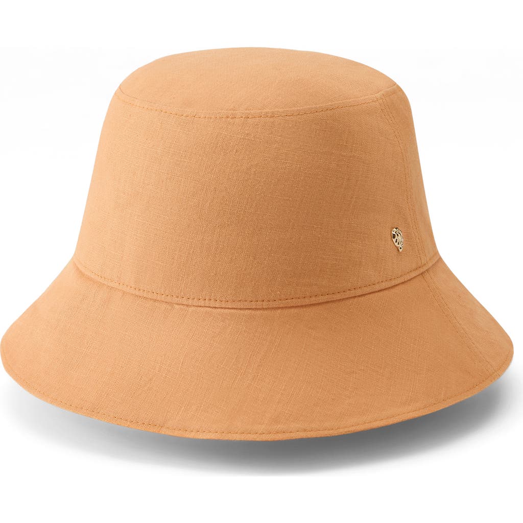 Helen Kaminski Delta Linen Bucket Hat In Salmon
