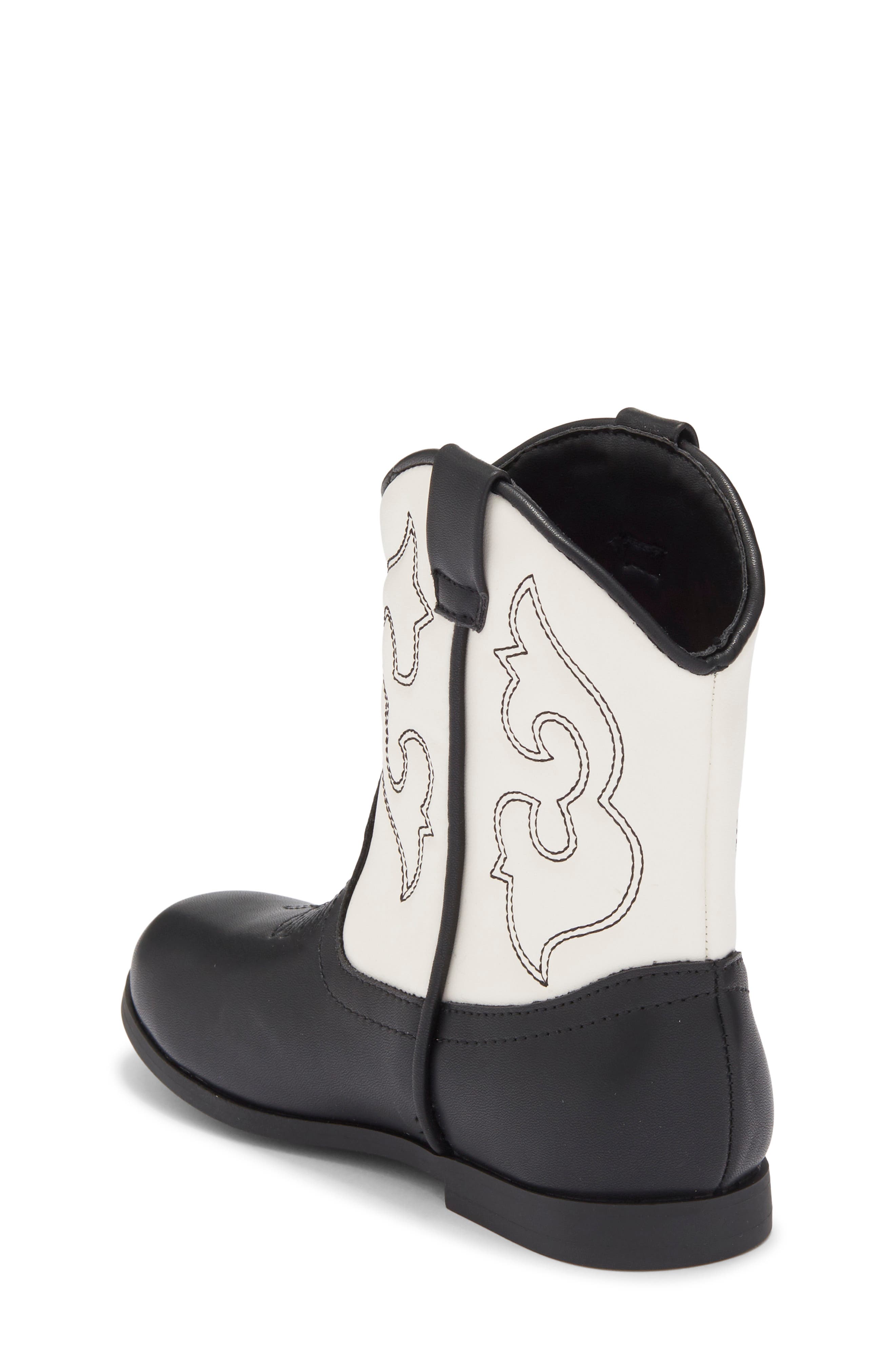 Harper Canyon Kids' Gabriela Western Boot, Alternate, color, Black White