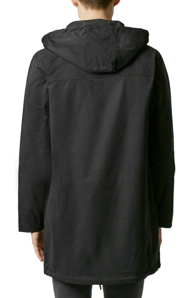 Topman Lightweight Hooded Parka, Alternate, color,