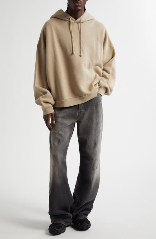 Acne Studios Gender Inclusive Relaxed Fit Hoodie In Concrete