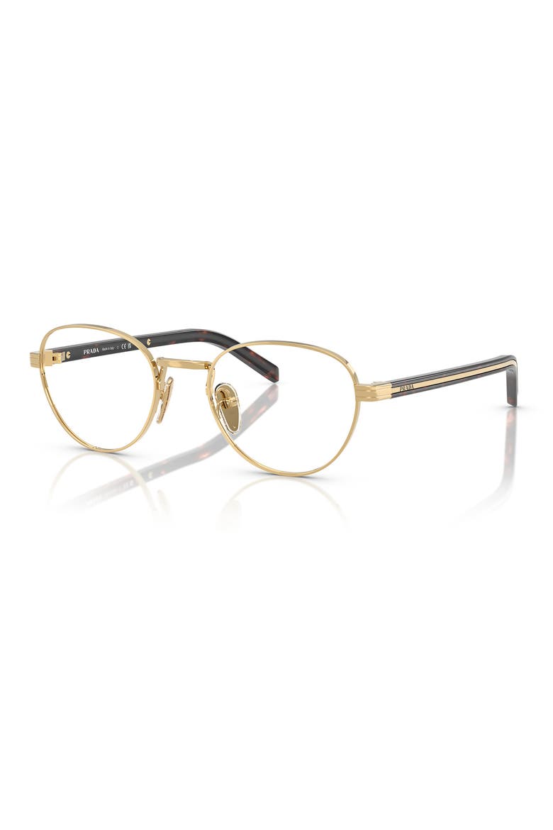51mm Round optical glasses, Alternate, color, GOLD