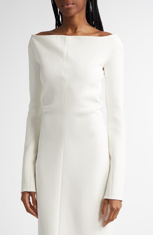 Shop Proenza Schouler Yara Off The Shoulder Long Sleeve Midi Dress In Off White