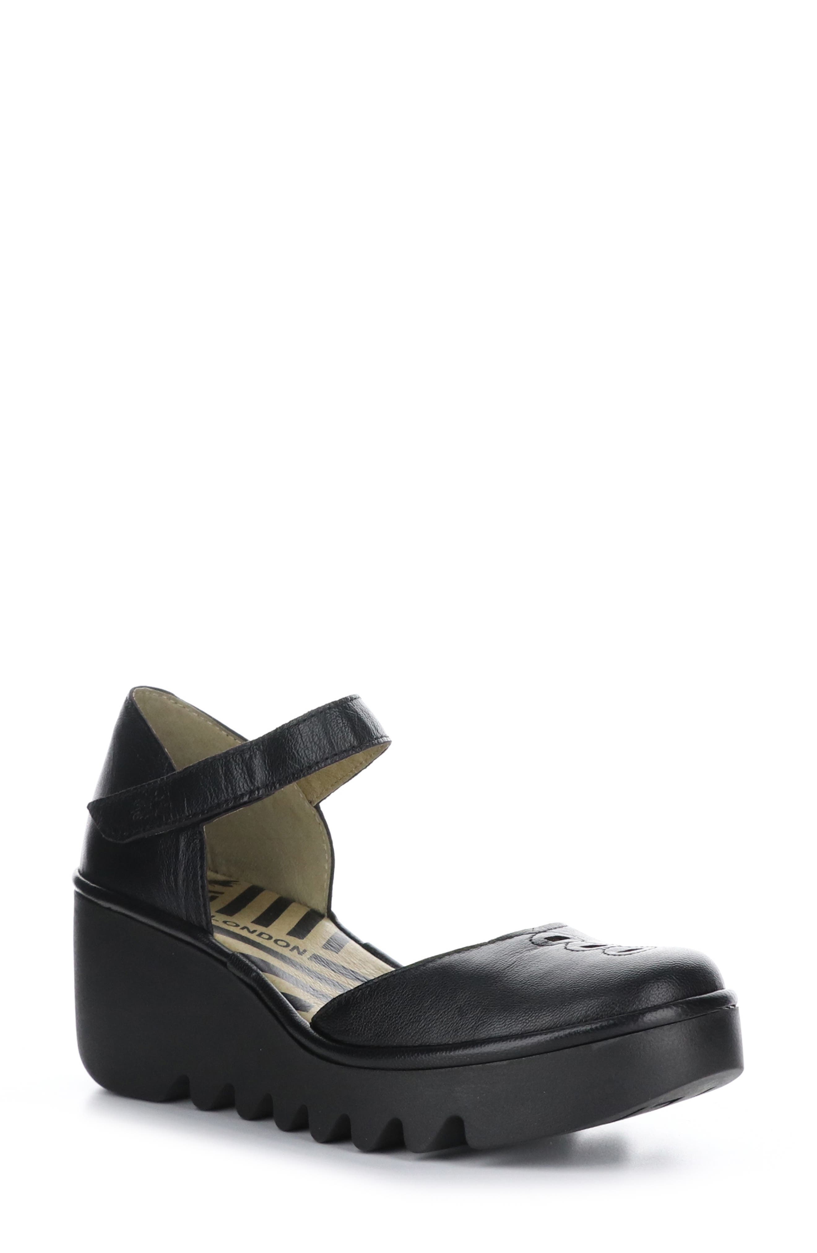 Biso Wedge Pump, Main, color, BLACK MOUSSE