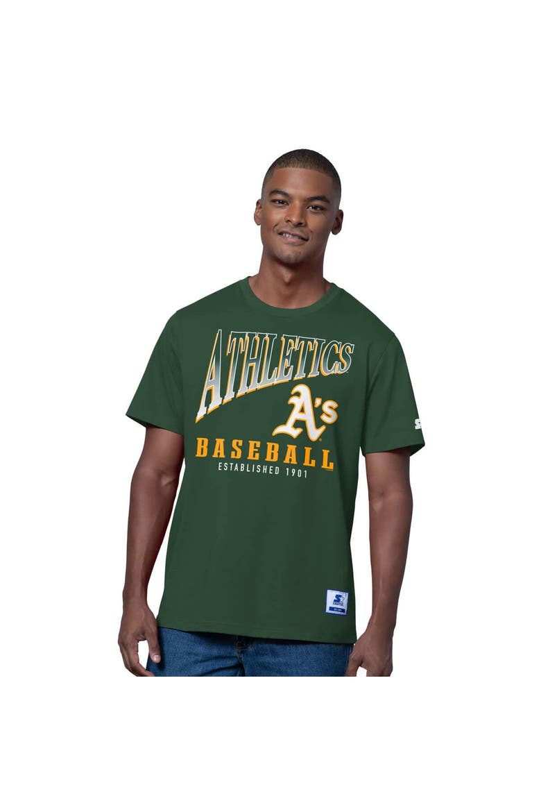 Men's Starter  Green/Heather Gray Athletics Two-Pack T-Shirt Set, Alternate, color, Green