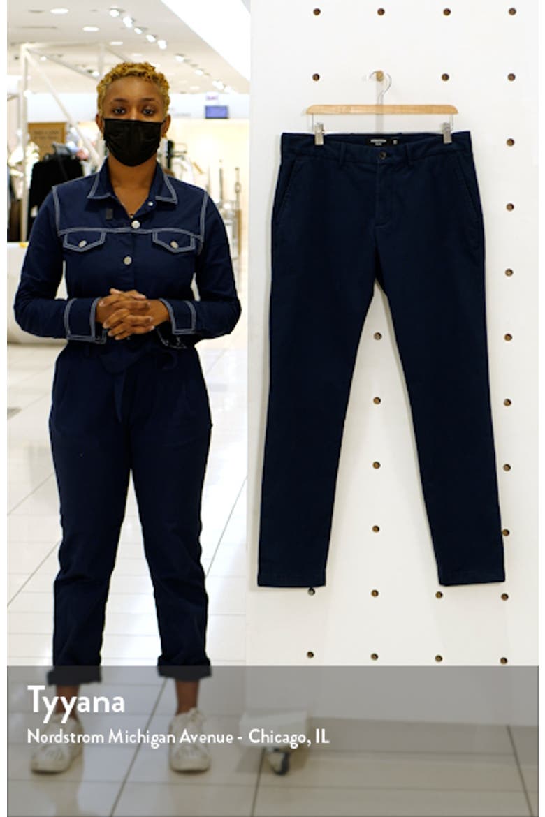 Sueded Slim Fit Stretch Chinos video