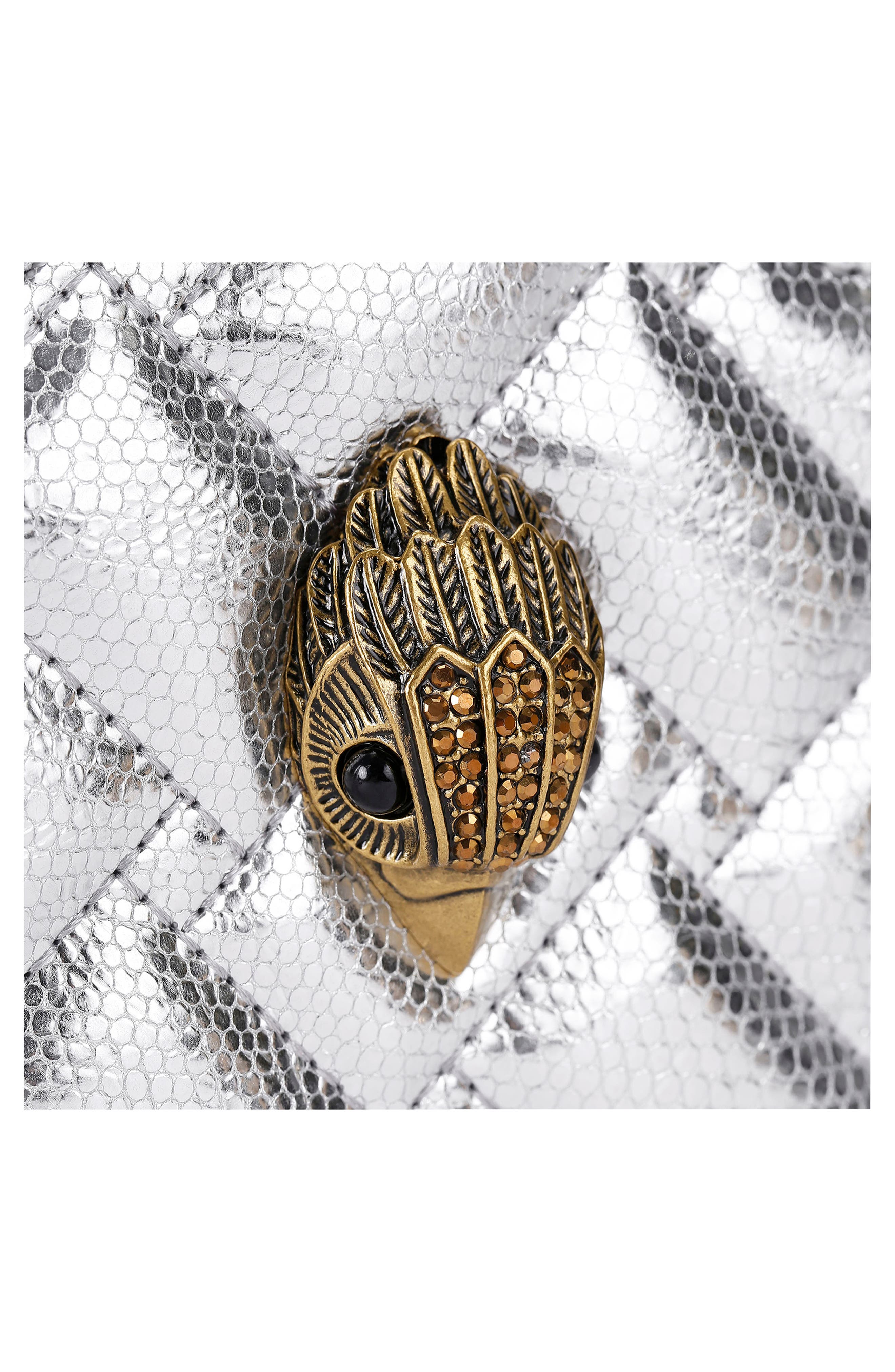 Kurt Geiger London Kensington Star Quilted Leather Crossbody Bag, Alternate, color, 