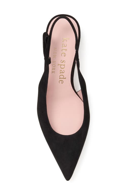 Kate Spade New York Riley Slingback Pointed Toe Pump In Black