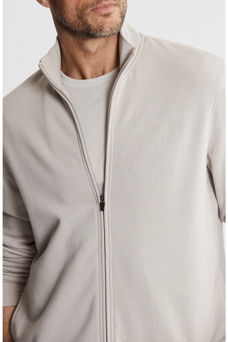 Tribeca Soft Touch Zip-Up Jacket, Alternate, color, STONE