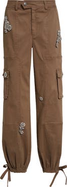 Cinq à Sept Crystal Chrysanthemum Zola Cargo Pants