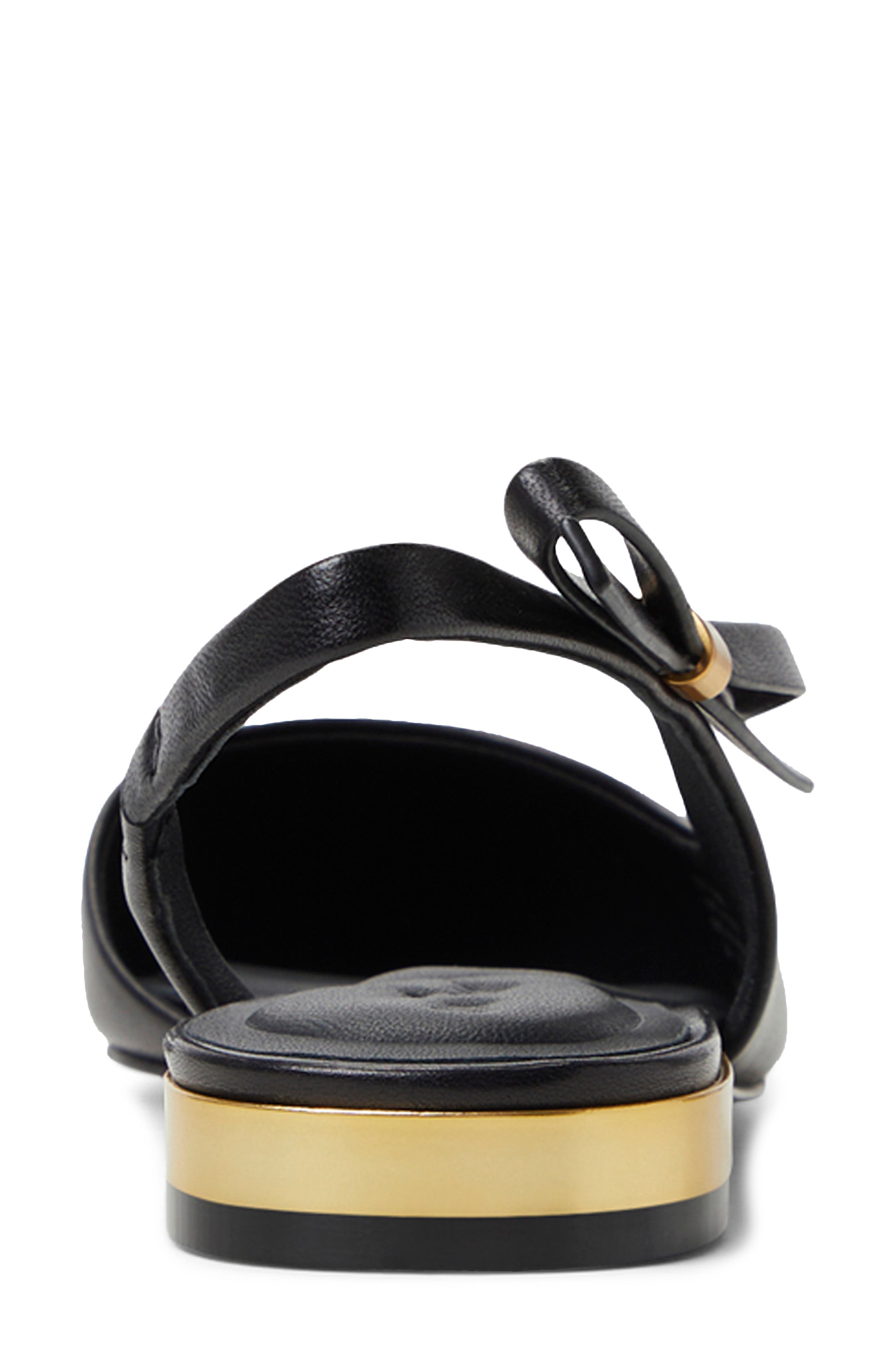 Ted Baker London Jane Bow Slingback Half D'Orsay Pointed Toe Flat, Alternate, color, 