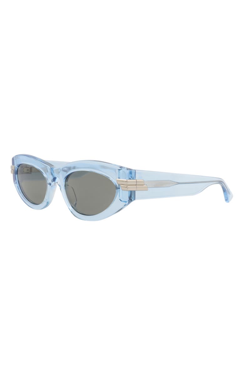 Bottega Veneta Sunglasses, Alternate, color, Light Blue Light Blue Grey