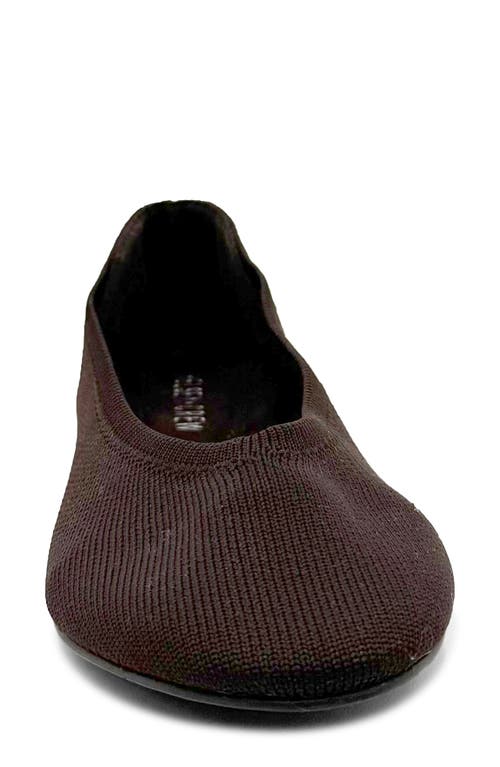 Shop Chelsea Crew Flight Knit Flat In Brown Knit