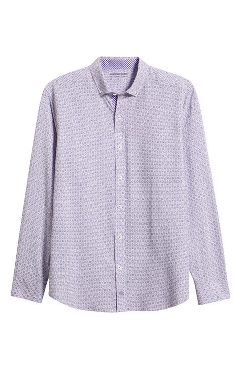 XC+™ Football Print Performance Button-Down Shirt