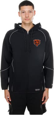New Era Men's New Era Black Chicago Bears Combine Authentic Raglan Full-Zip Hoodie