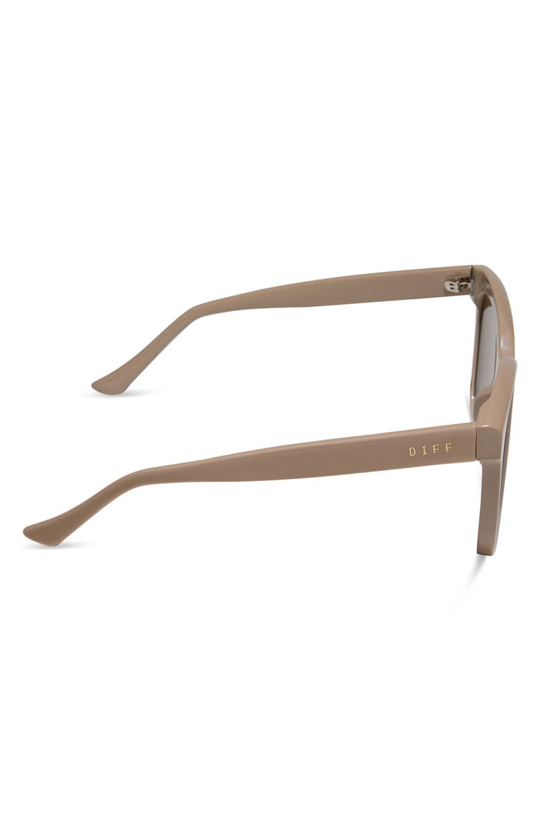 DIFF Meredith 54mm Square Sunglasses, Alternate, color, Silver Flash