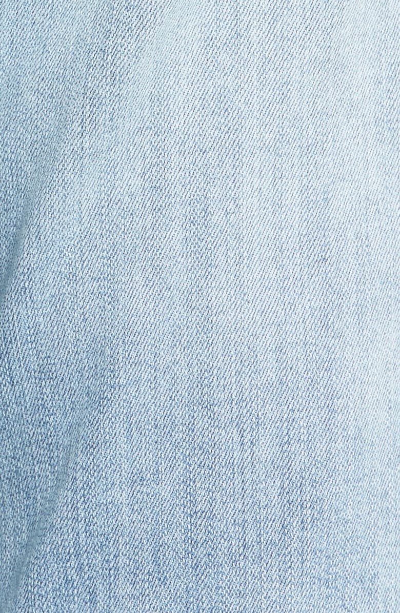 Caslon<sup>®</sup> Ripped & Floral Embroidered Straight Leg Jeans, Alternate, color, 