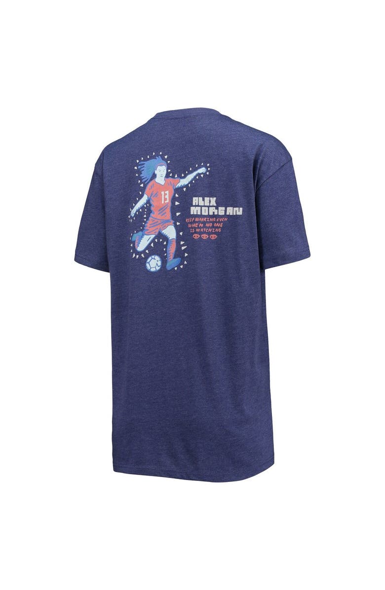 round21 Women's round21 Alex Morgan Navy USWNT One Team One Goal T-Shirt, Alternate, color, 