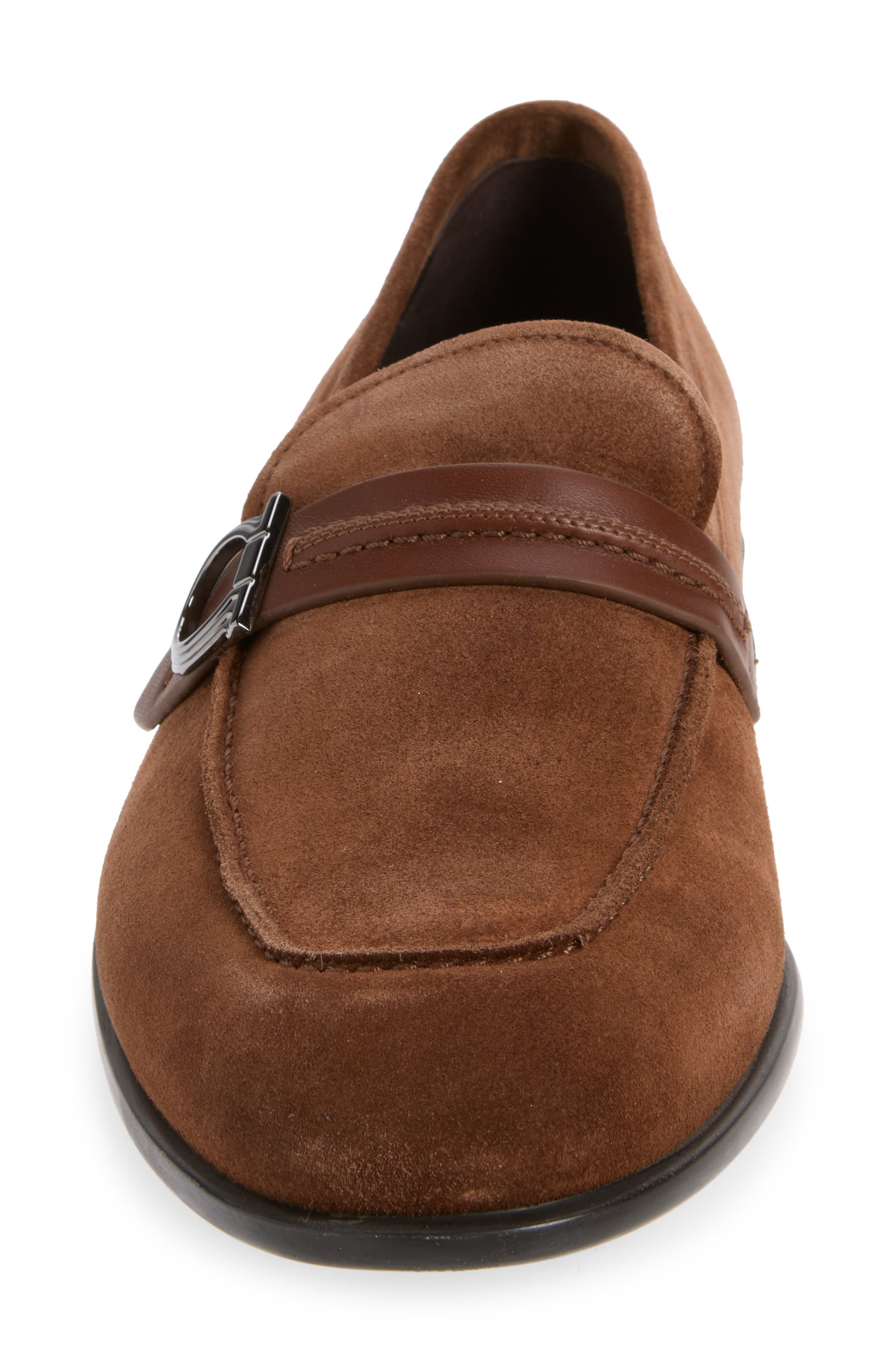 FERRAGAMO Terence Apron Toe Loafer, Alternate, color, Naturale
