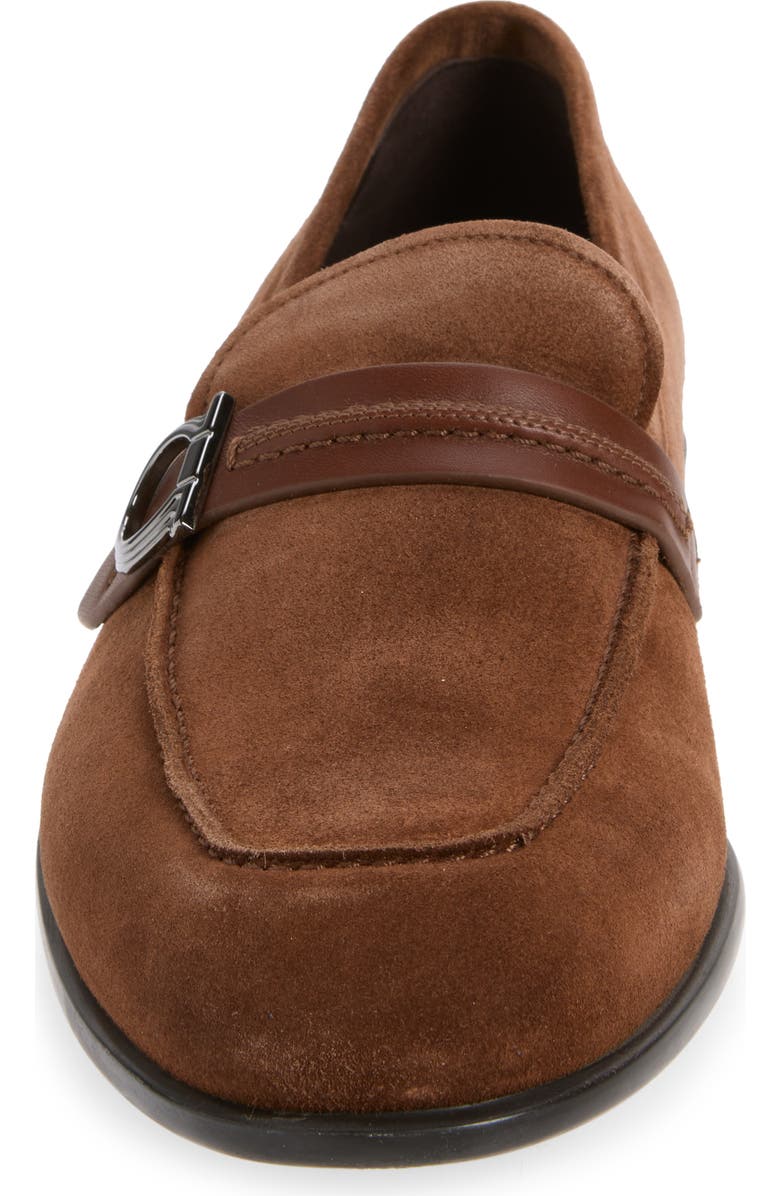 FERRAGAMO Terence Apron Toe Loafer, Alternate, color, Naturale